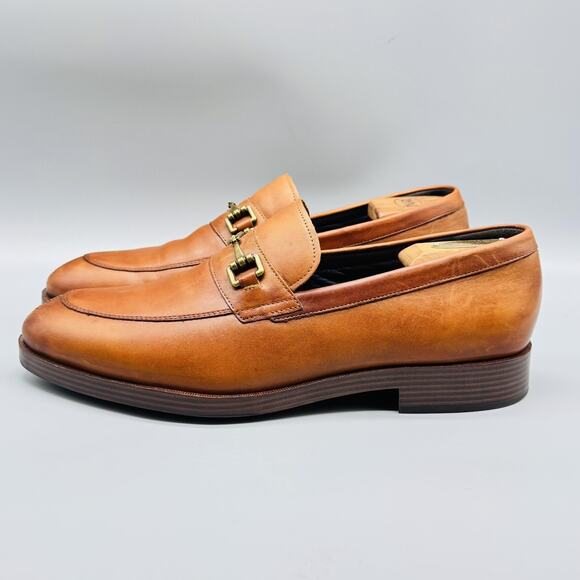Cole Haan Shoes Mens 9 Brown Leather Grand OS Horsebit Loafers Slip On Dress - Picture 5 of 11